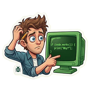 Artwork thumbnail, Funny Programmer Code Works Why Debugging Humor by AkDesign022