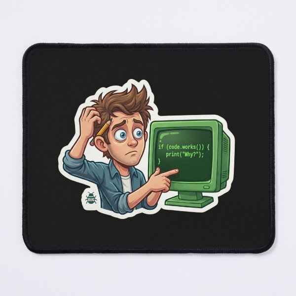Item preview, Funny Programmer Code Works Why Debugging Humor designed and sold by AkDesign022.