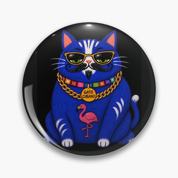 Item preview, fahion forward cool cat designed and sold by ZunZunArt.