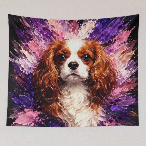 Item preview, Cavalier King Charles Spaniel Color Explosion Art designed and sold by Vista Atelier.
