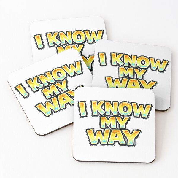 Item preview, I KNOW MY WAY – hand drawn childlike typography designed and sold by Mac Sketches.