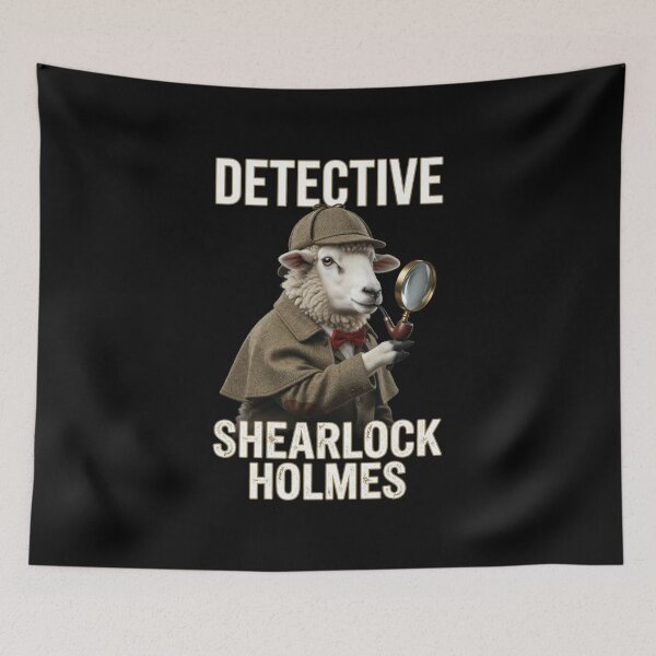Item preview, Detective Shearlock Holmes - Sheep Detective designed and sold by REAL IRISH GIFTS.