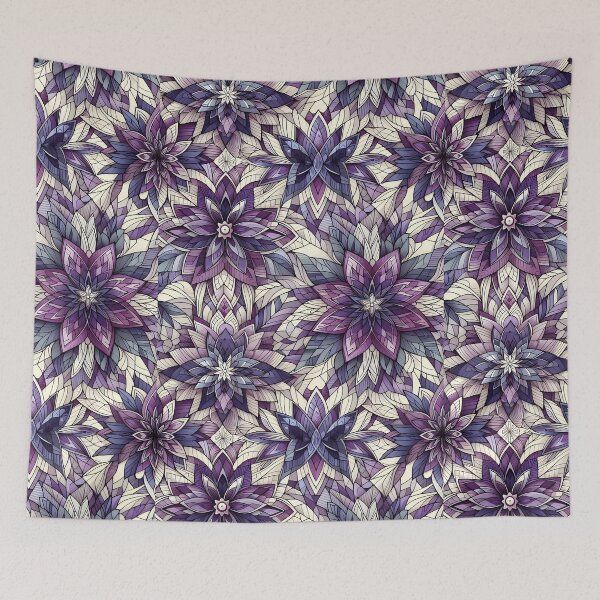 Item preview, Purple Layered Floral Seamless Pattern Art designed and sold by Apex Designs.