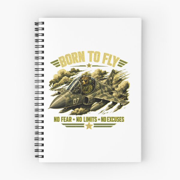 Item preview, Born To Fly Bear Pilot Military Jet Shirt designed and sold by Aimetoi.