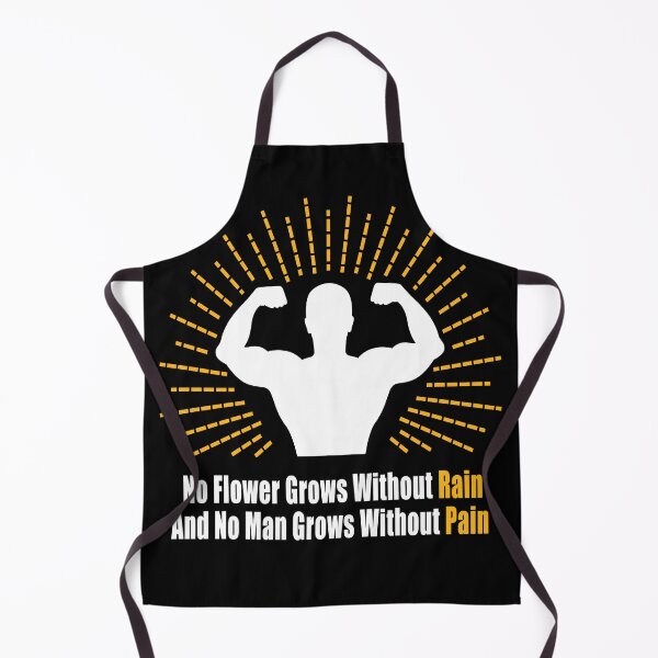 Item preview, No Flower Grows Without Rain No Man Grows Without Pain | Gym Motivation Bodybuilding Inspirational Quote Gift designed and sold by Dziridesign.