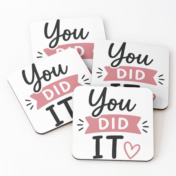 Item preview, You Did It – Graduation Congrats Simple Quote designed and sold by Gift Phrase Studio.