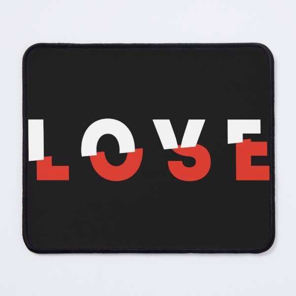 Item preview, LOVE Typography Design – Modern Red & White Minimalist Statement designed and sold by MWSailingClub.