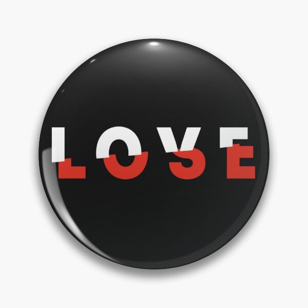 Item preview, LOVE Typography Design – Modern Red & White Minimalist Statement designed and sold by MWSailingClub.