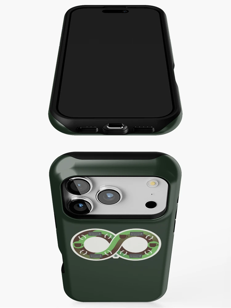 Thumbnail 3 of 4, iPhone Case, Infinite Coding Loop Coffee Keyboard Developer designed and sold by AkDesign022.