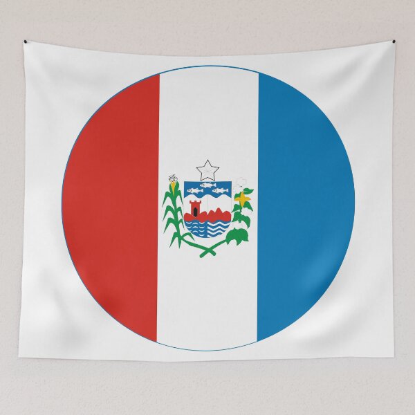 Item preview, Alagoas Brazil Round Flag State Emblem designed and sold by NTGUILTY.