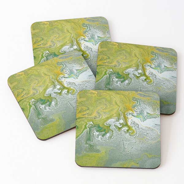 Item preview, Blue, green and pink abstraction  designed and sold by MarussiaArt.