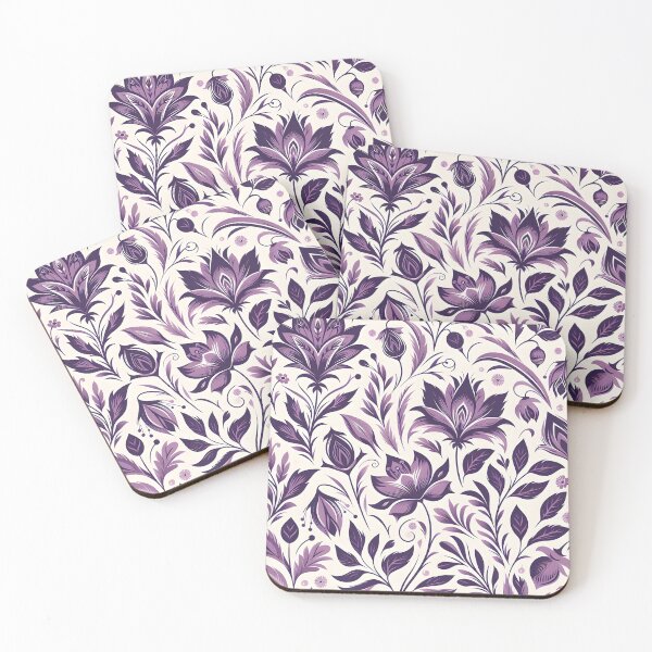 Item preview, Soft Purple Botanical Seamless Pattern Art designed and sold by Apex Designs.