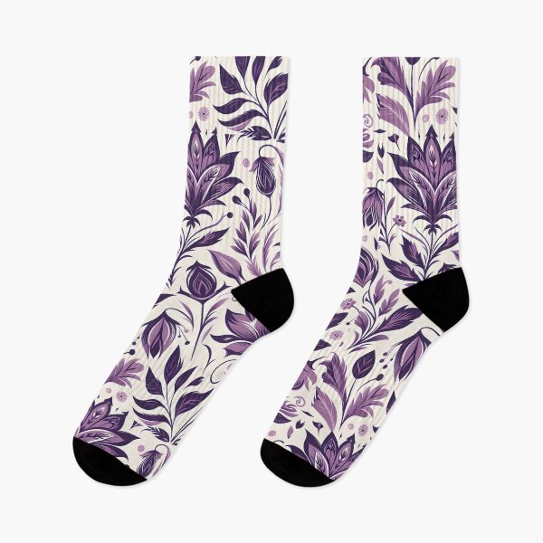 Item preview, Soft Purple Botanical Seamless Pattern Art designed and sold by Apex Designs.