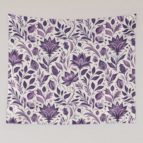 Item preview, Soft Purple Botanical Seamless Pattern Art designed and sold by Apex Designs.
