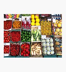 FRUIT AND VEGETABLES Photographic Print
