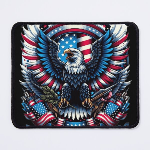 Item preview, American Eagle Freedom Wings Patriotic USA Flag Vintage Style designed and sold by Creative Fashion Designs.