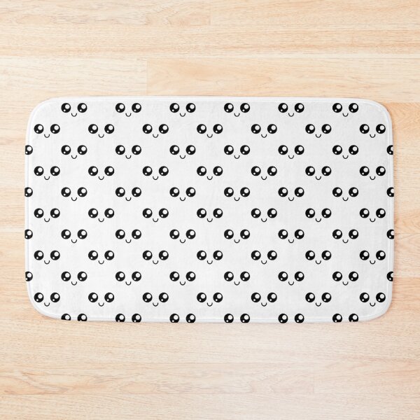 Item preview, Cute kawaii happy smiling face pattern designed and sold by BlushyPrint.