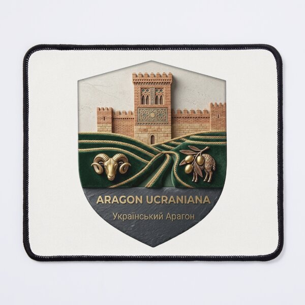 Item preview, Aragon Ucraniana | Mudéjar Shield & Heritage Crest designed and sold by UkrainianSpain.