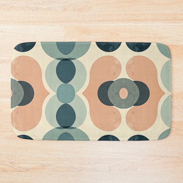 Item preview, Sage Teal Oval Abstract Mid-Century Pattern designed and sold by mittie101.