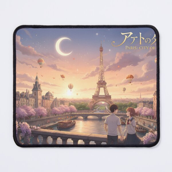 Item preview, Paris City of Dreams Aesthetic Anime Art | Romantic Eiffel Tower Sunset Illustration designed and sold by Bhaskar Digital Art.