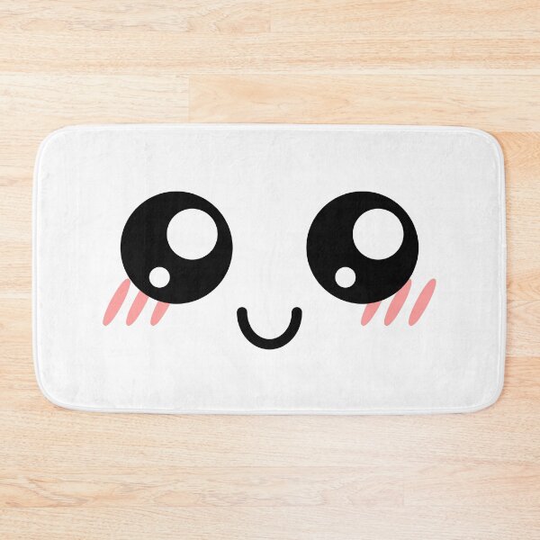 Item preview, Cute kawaii blushing smiling happy face designed and sold by BlushyPrint.