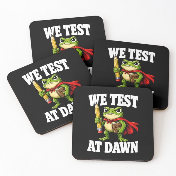 Item preview, We Test At Dawn Frog Teacher Meme Funny Exam Season Shirt designed and sold by LunaMagicStudio.