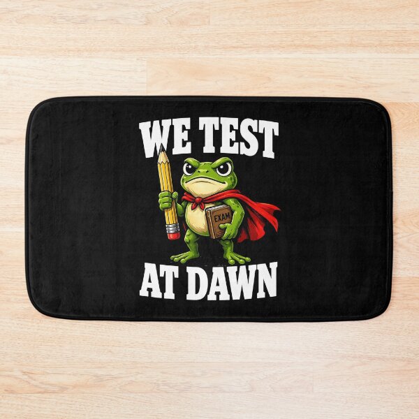 Item preview, We Test At Dawn Frog Teacher Meme Funny Exam Season Shirt designed and sold by LunaMagicStudio.