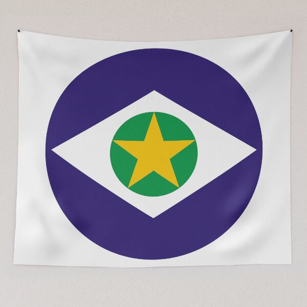 Item preview, Mato Grosso Brazil Round Flag State Emblem designed and sold by NTGUILTY.