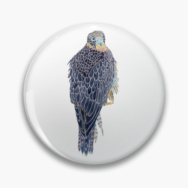 Item preview, Juvenile Peregrine Falcon Watercolor designed and sold by Sonoran Glimmer.