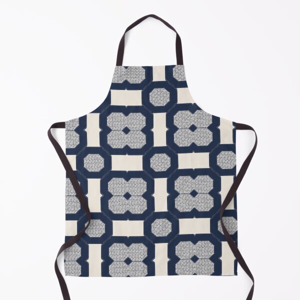 Item preview, Minimalistic `Modern Coastal Geometric Pattern Navy & Cream designed and sold by PodXDesigns.