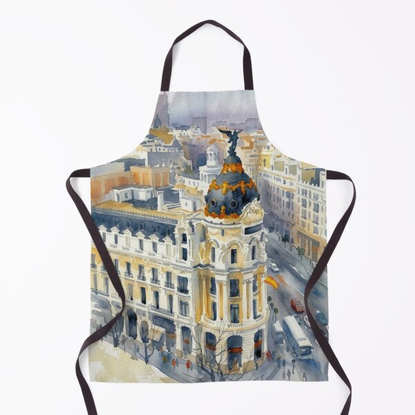 Item preview, Madrid Rooftops Watercolor designed and sold by caracatita75.