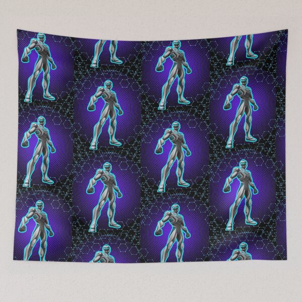 Item preview, Futuristic Tech Hero with Blue Energy Suit | Sci-Fi Action Character Design designed and sold by ArteVirtual28.