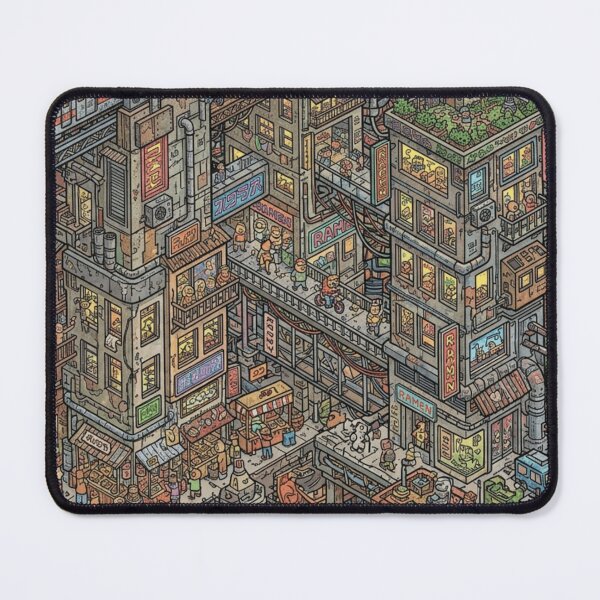 Item preview, Isometric City Life Pattern designed and sold by Imaginarium of Chaos falcon88 .