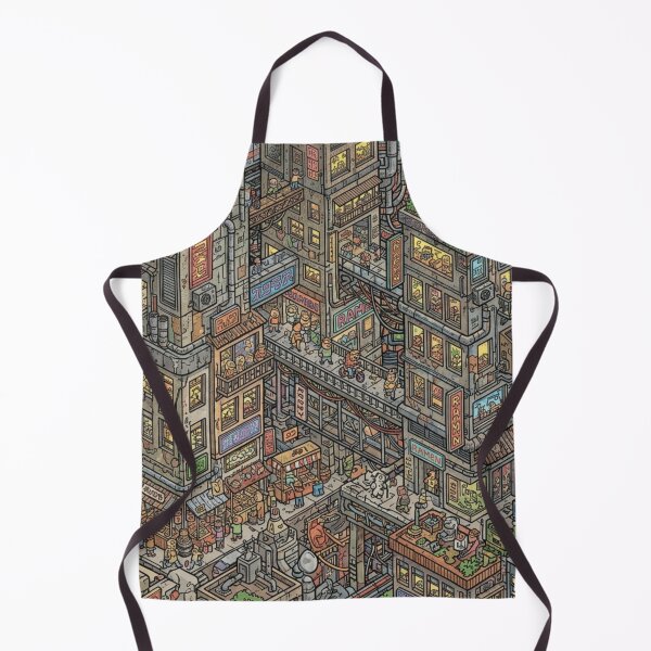 Item preview, Isometric City Life Pattern designed and sold by Imaginarium of Chaos falcon88 .