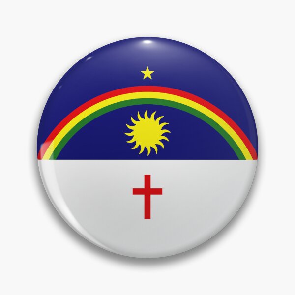 Item preview, Pernambuco Brazil Round Flag State Emblem designed and sold by NTGUILTY.