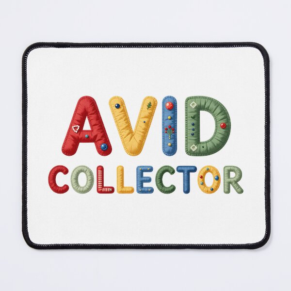 Item preview, AVID COLLECTOR - IN COLORFUL FAUX LETTERING designed and sold by AlexOBrienArt.