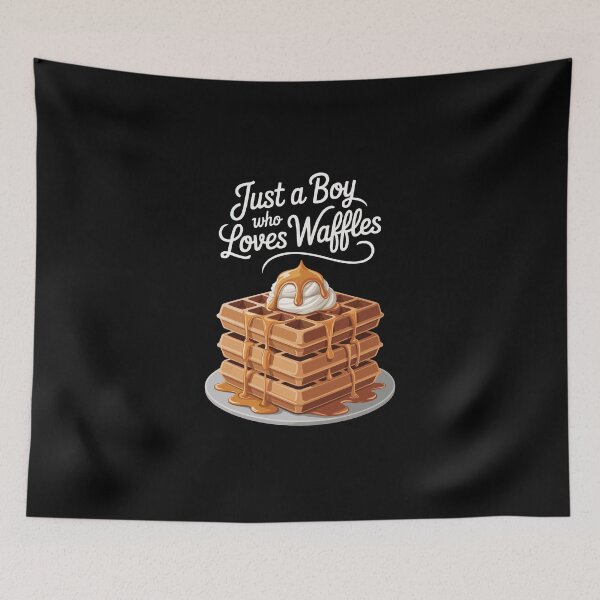 Item preview, Just a Boy who Loves Waffles designed and sold by jkrphoto.