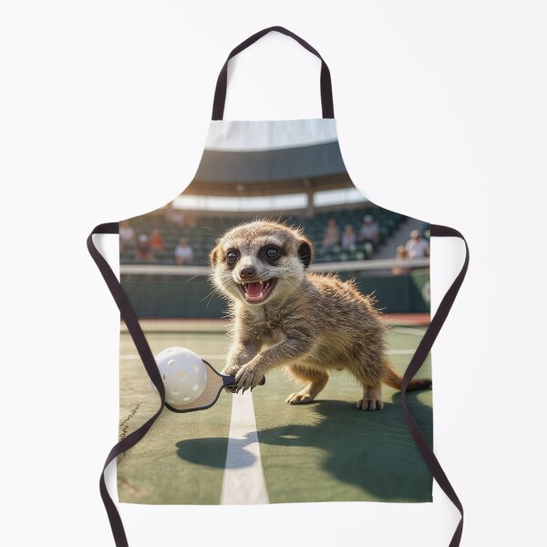 Item preview, Pickleball Meerkat Warms Up Before Game designed and sold by Tridentulus.