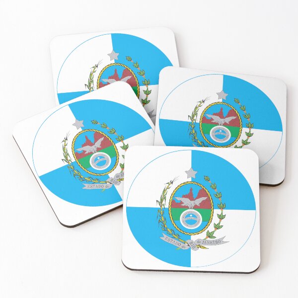 Item preview, Rio de Janeiro Brazil Round Flag State Emblem designed and sold by NTGUILTY.