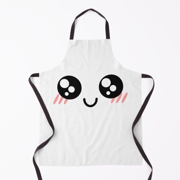 Item preview, Cute kawaii blushing smiling shiny eyes face designed and sold by BlushyPrint.