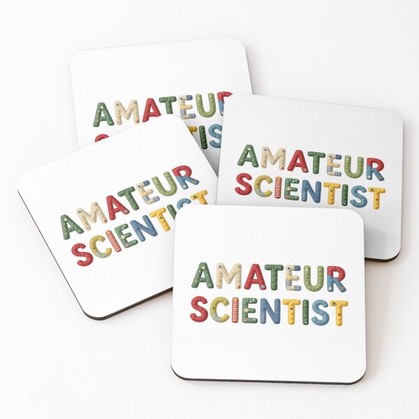 Item preview, AMATEUR SCIENTIST - IN FAUX COLORFUL LETTERING designed and sold by AlexOBrienArt.