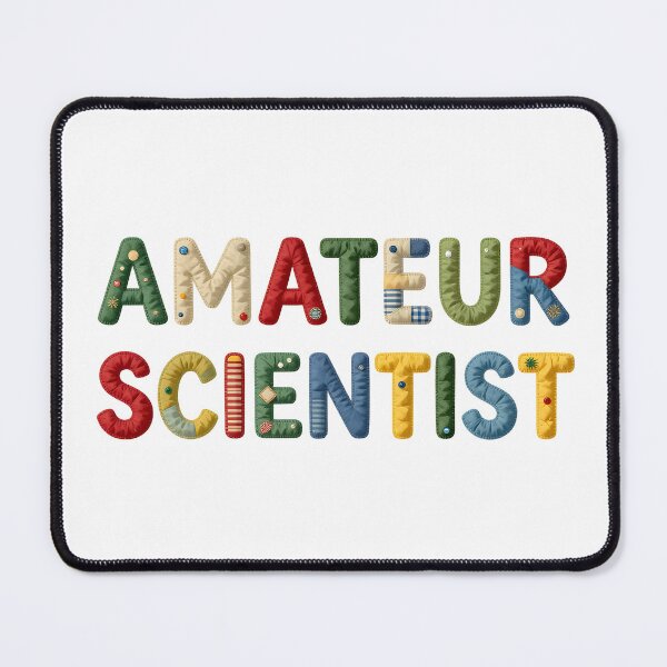 Item preview, AMATEUR SCIENTIST - IN FAUX COLORFUL LETTERING designed and sold by AlexOBrienArt.