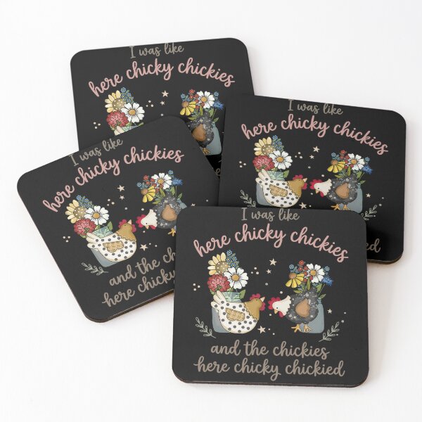 Item preview, Here Chicky Chickies Funny Chicken Farm Humor designed and sold by FreshVibe Prints.