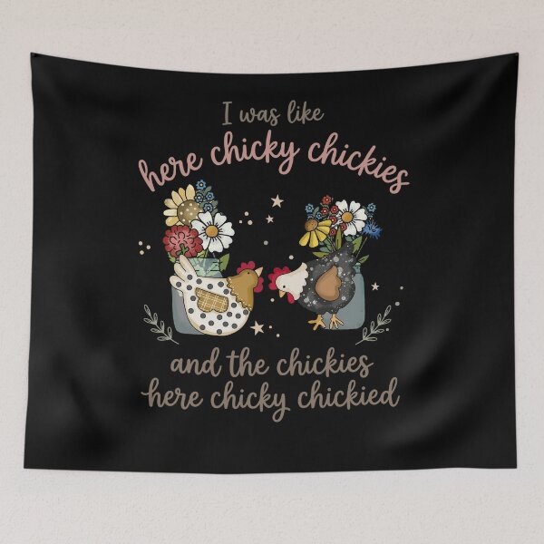 Item preview, Here Chicky Chickies Funny Chicken Farm Humor designed and sold by FreshVibe Prints.