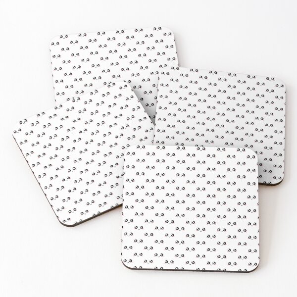 Item preview, Cute kawaii blushing smiling shiny eyes face pattern designed and sold by BlushyPrint.
