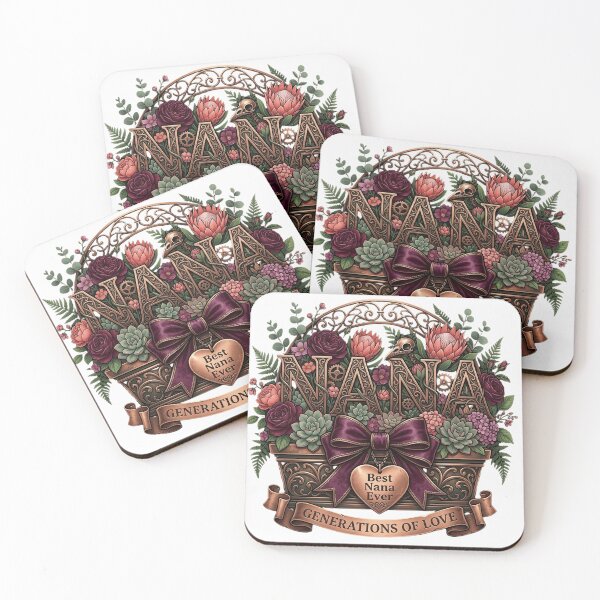 Item preview, Best Nana Ever - Vintage Floral Succulent Steampunk Design - Generations of Love designed and sold by MyStore2025.