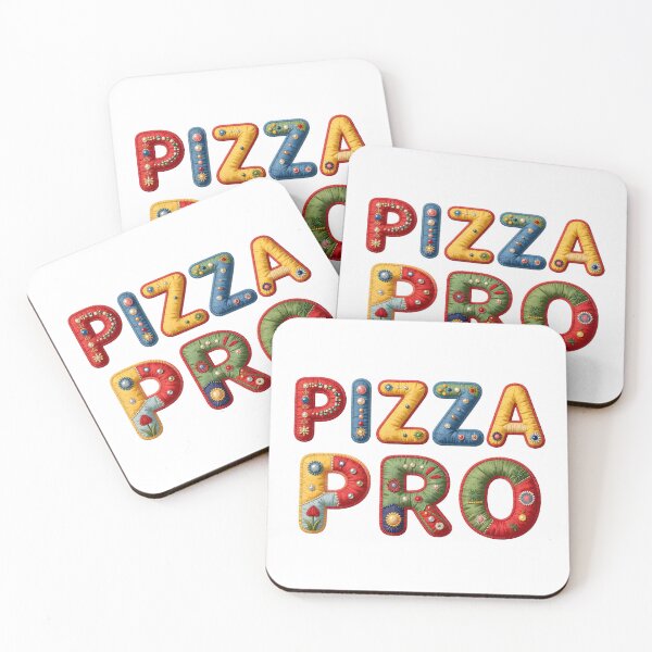 Item preview, PIZZA PRO - IN COLORFUL FAUX LETTERING designed and sold by AlexOBrienArt.