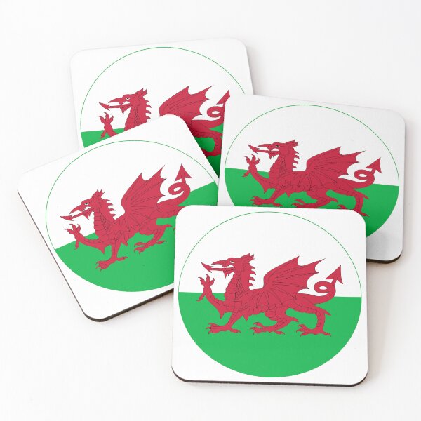 Item preview, Wales Round Flag Welsh Dragon Emblem designed and sold by NTGUILTY.