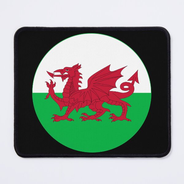 Item preview, Wales Round Flag Welsh Dragon Emblem designed and sold by NTGUILTY.