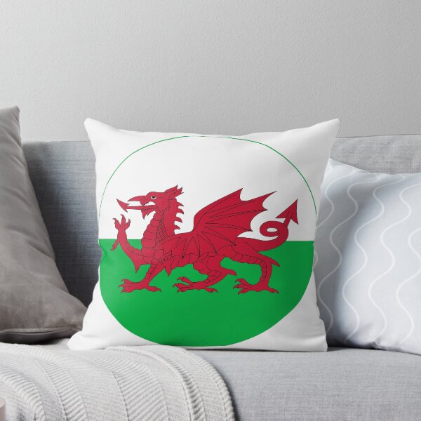 Item preview, Wales Round Flag Welsh Dragon Emblem designed and sold by NTGUILTY.